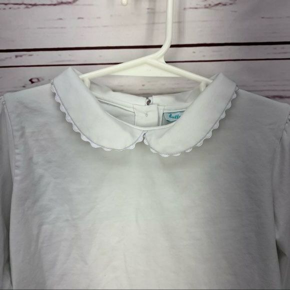 Buttered Biscuit Boutique Girls Long Sleeve‎ White Back Button Top Blouse Size 4 - Picture 4 of 9